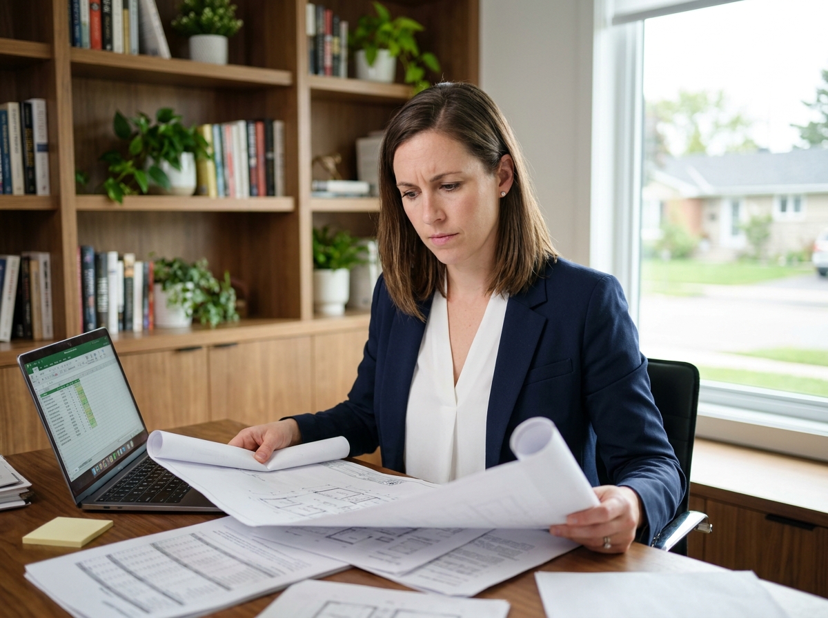 Femme architecte en bureau moderne et lumineux